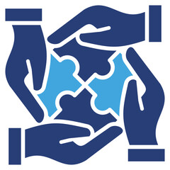 Poster - Puzzle Two Color Icon