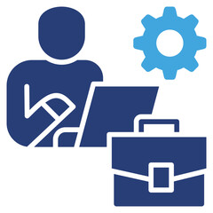Poster - Worker Two Color Icon
