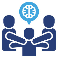 Poster - Brainstorm Two Color Icon