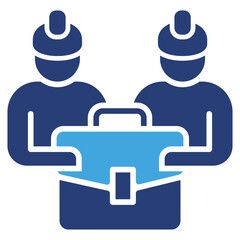 Poster - Worker Two Color Icon