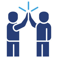 Poster - High Five Two Color Icon