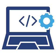 Poster - Software Development Two Color Icon