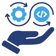 Poster - Continuous Two Color Icon