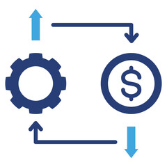 Poster - Efficiency Two Color Icon