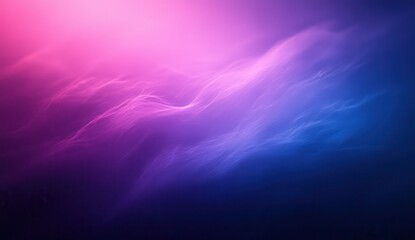 Poster - Abstract Background with Ethereal Waves of Pink and Blue Colors Creating a Dreamy Atmosphere Suitable for Various Creative Projects