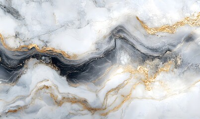 Poster - Elegant marble texture with golden veins for luxury designs and backgrounds