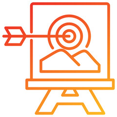 Poster - Goal Line Gradient Icon