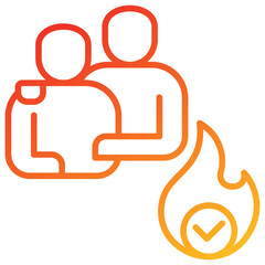 Poster - Motivate Line Gradient Icon