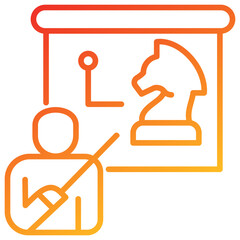 Poster - Strategy Line Gradient Icon