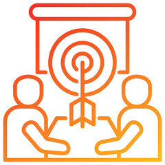 Poster - Target Line Gradient Icon