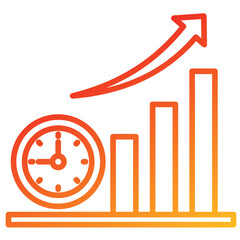 Poster - Time To Market Line Gradient Icon