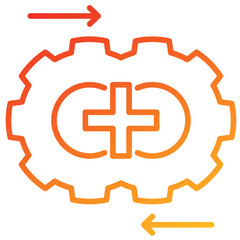 Poster - Combine Line Gradient Icon