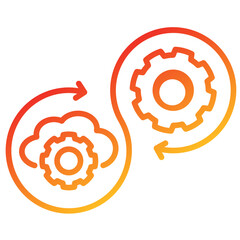 Poster - Devops Line Gradient Icon