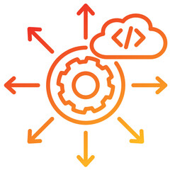 Poster - Deployment Line Gradient Icon