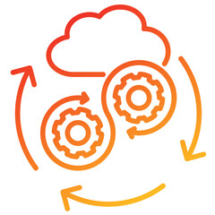Poster - Devops Line Gradient Icon
