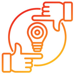 Poster - Focus Line Gradient Icon