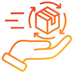 Poster - Delivery Line Gradient Icon