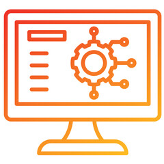 Poster - Operations Line Gradient Icon