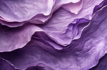 Poster - Abstract Layered Textures of Purple Fabric Under Soft Light Creating an Elegant and Artistic Background for Design and Decoration Purposes