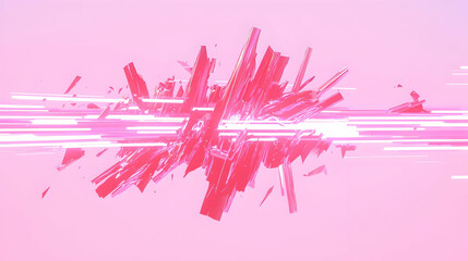 Poster - Abstract vibrant pink background with dynamic light and shapes
