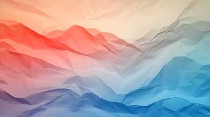 Poster - abstract landscape with soft color gradients and crumpled texture