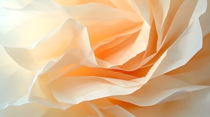 Poster - Soft Abstract Background with Delicate Fabric Layers in Warm Tones
