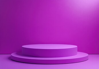 Poster - Elegant Minimalist Display in Vibrant Purple for Product Showcase or Artistic Presentation in Modern Design Concept