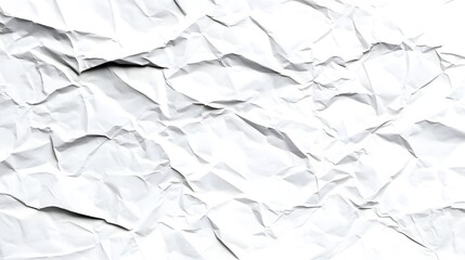 Poster - Crumpled White Paper Texture for Background or Design Elements