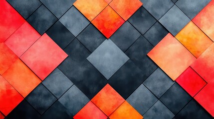 Poster - Dynamic Red and Black Abstract Pattern Featuring Bold Lines and Shapes Evoking Energy and Motion in a Contemporary Artistic Style Display