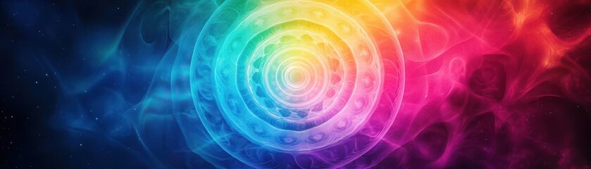 Poster - Vibrant Colorful Swirl Artistry on Deep Black Background Creating a Dynamic Visual Experience with Rich Hues and Energetic Movement in Abstract Style
