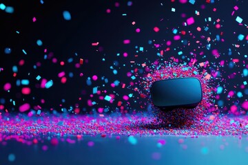 Poster - A Futuristic Virtual Reality Experience Immersing Users in a Digital World Filled with Endless Possibilities and Boundless Imagination and Creativity