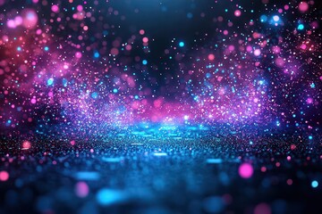 Poster - Vibrant Abstract Background Featuring Glowing Bokeh Lights in Soft Focus Creating a Dreamy and Enchanting Atmosphere for Artistic Expression