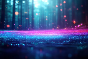 Poster - Vibrant Colorful Abstract Background with Soft Blur Effect Creating a Dreamy and Ethereal Atmosphere Ideal for Creative and Artistic Projects