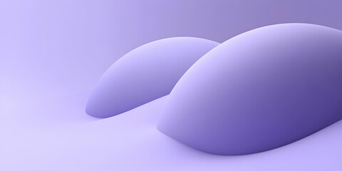 Poster - 3d abstract background illustration - purple curves