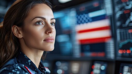 Poster - High-Tech Military Intelligence Center Concept