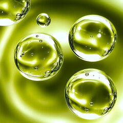 Poster - Abstract Background - Green Bubbles Illustration