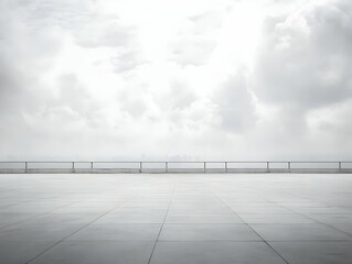 cloudy day rooftop view illustration