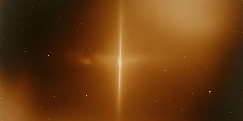 Poster - abstract background - golden light beam and particles