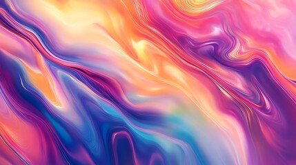 Poster - Vibrant Swirl of Colors Creating a Dynamic Abstract Pattern With Hues of Pink, Purple, and Orange