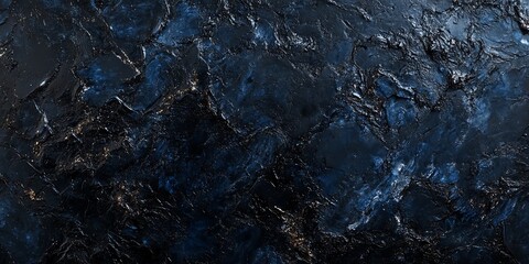 Poster - Abstract Textured Surface With Deep Blue and Black Tones Showcasing Rich, Intricate Details and Variations in Color and Light
