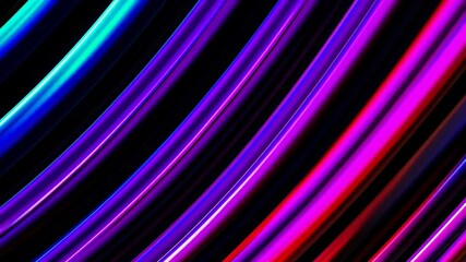 Aufkleber - Vibrant swirling rainbow color lines pattern, abstract background. Dynamic art design
