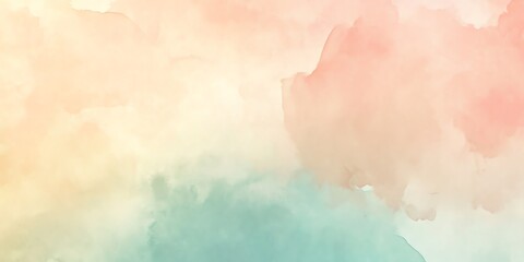 Poster - Soft Pastel Hues Blend Together Creating a Dreamy Abstract Background in Gentle Tones of Pink and Blue