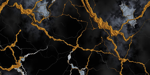 Wall Mural - elegant onyx and gilded marble background with metallic veins