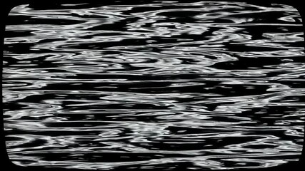 Poster - black and white television static waves, abstract texture. retro technology concept