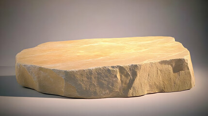 Poster - 3D Render Stone Podium Background Illustration Product Display