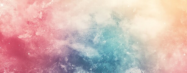 Poster - Colorful Abstract Background With Soft Hues of Blue, Pink, and Orange Creating a Dreamy Atmosphere for Design Inspiration