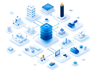 Poster - Data management strategies digital environment infographic cloud computing modern business visual representation