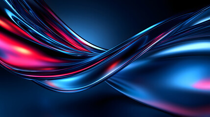Poster - Blue technology abstract photon background image, abstract technology big data background concept illustration
