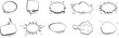 © Accountanz - Set of retro empty comic speech bubbles with pop art style. Comic speech bubbles halftone dot background. Comic expression isolated on white background