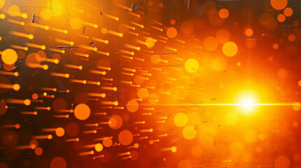 Poster - Dynamic Bokeh Light Stream over Textured Surface, An Energetic Visual